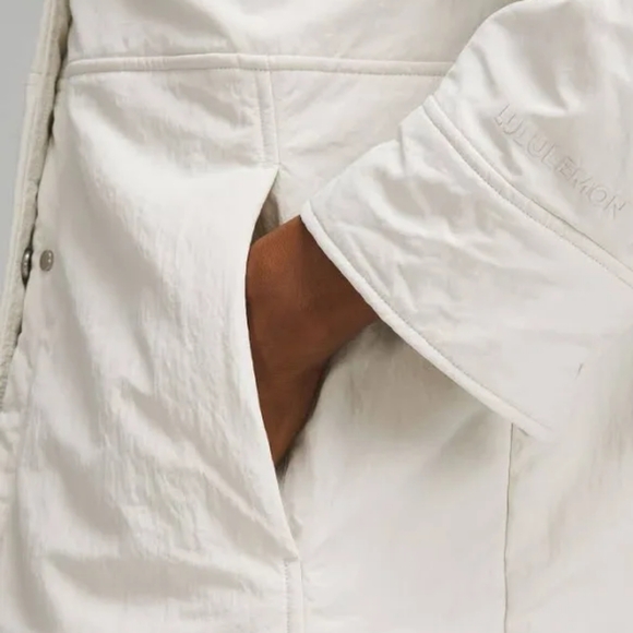 NWT Lululemon Insulated Shirt Jacket Size XS in Bone - Picture 9 of 14